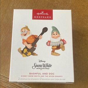 Hallmark Keepsake Bashful and Doc Ornaments
